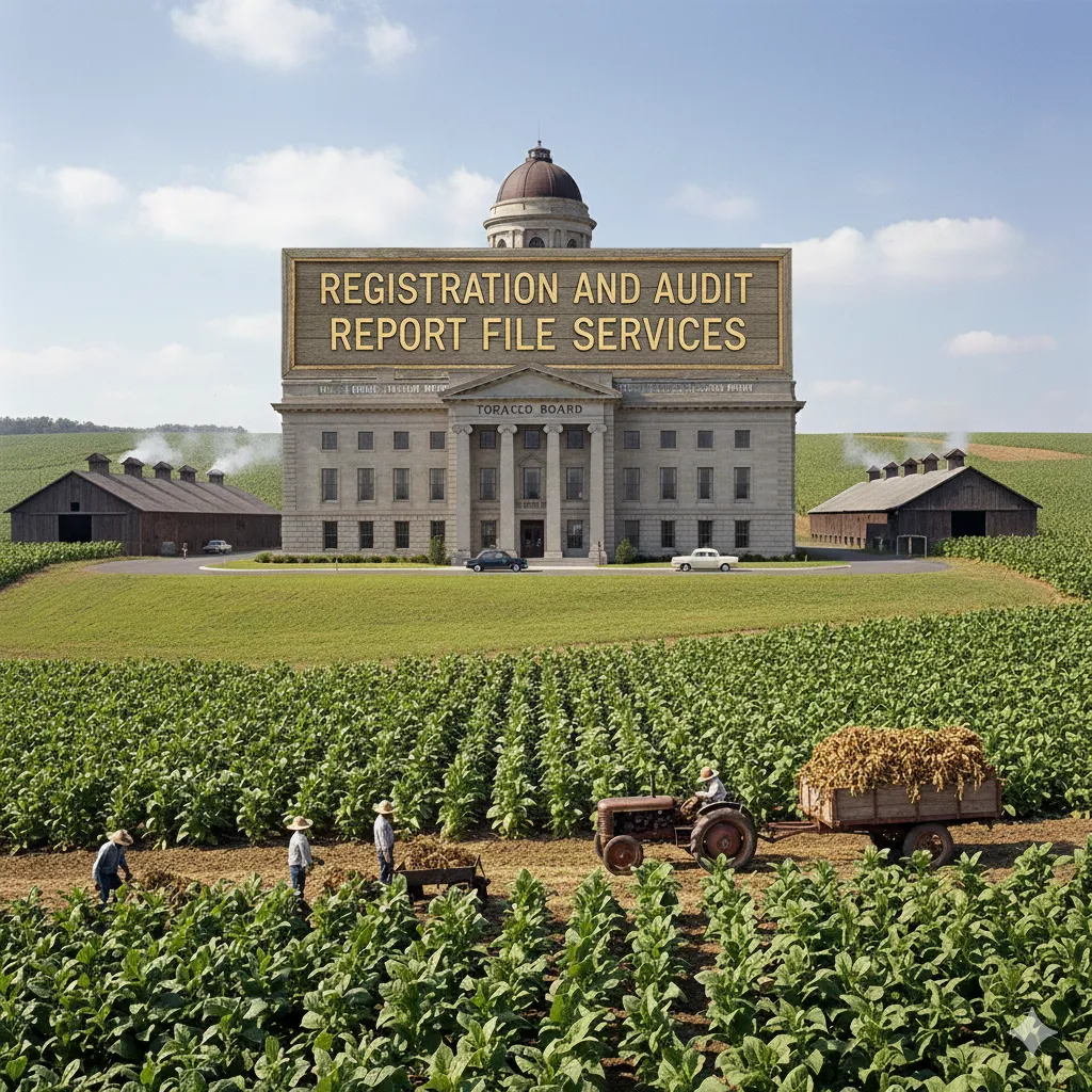 Tobacco Board Registration and Audit Report file Services